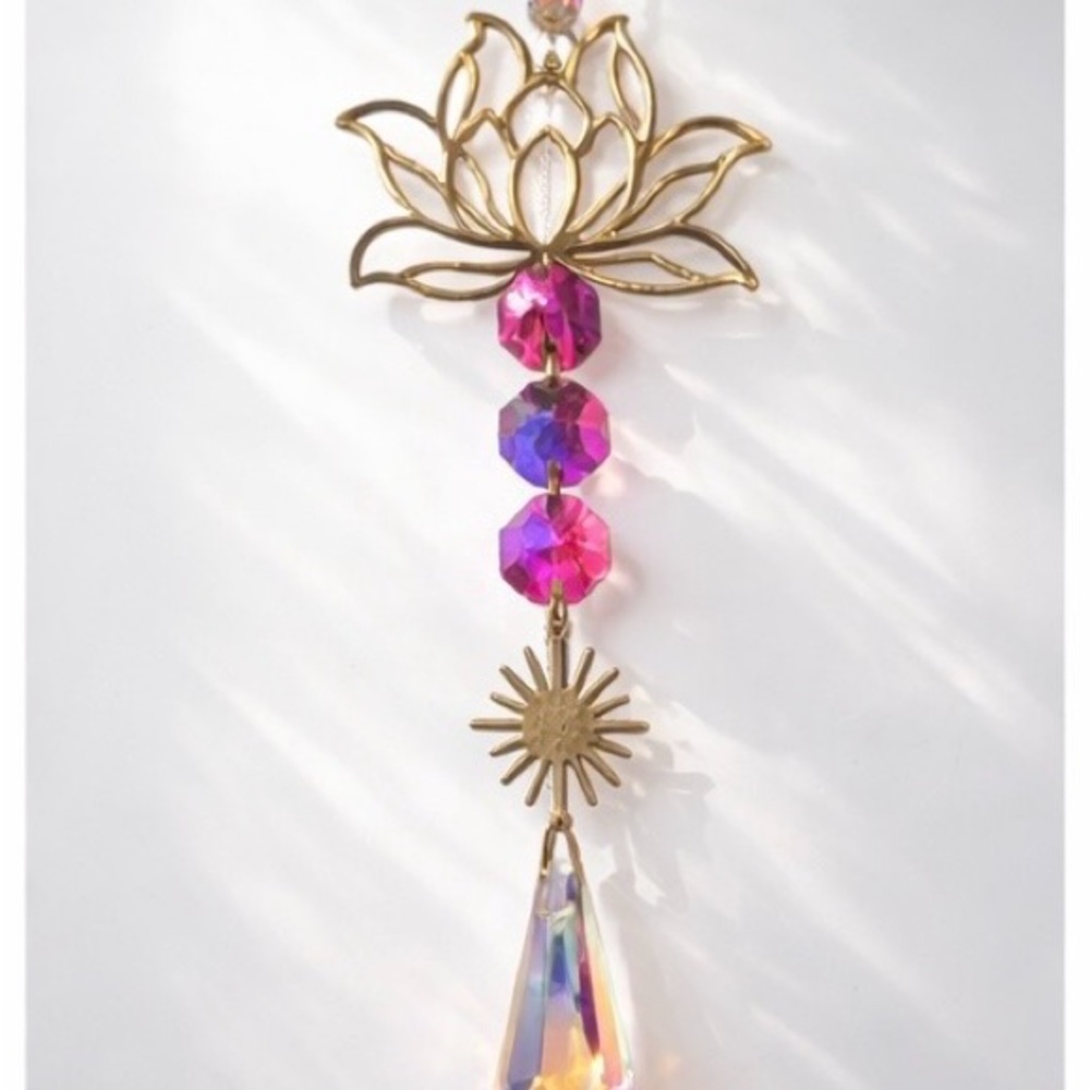 Lotus Crystal Suncatcher
